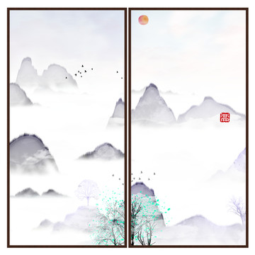 意境禪意裝飾抽象畫