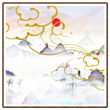 水彩水墨藝術(shù)畫