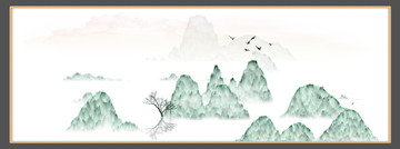 抽象畫彩墨肌理油畫
