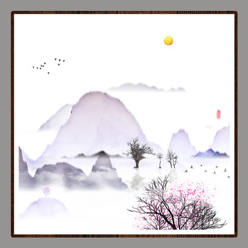 意境彩墨抽象畫(huà)