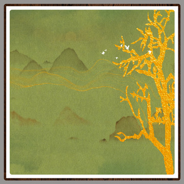 現(xiàn)代山水抽象畫