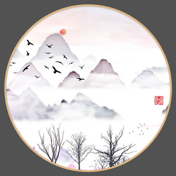 抽象畫彩墨肌理油畫