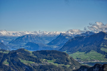 瑞士琉森皮拉图斯山风光