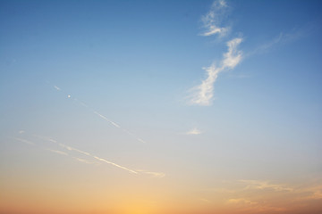 日落天空美景