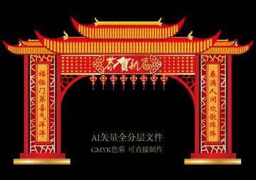 春節(jié)門頭