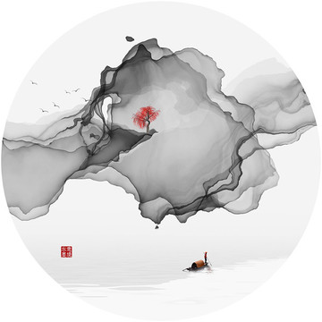 意境山水裝飾畫