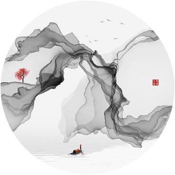 水墨畫山水畫國畫
