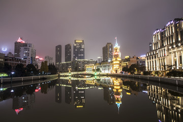 上海苏州河夜景