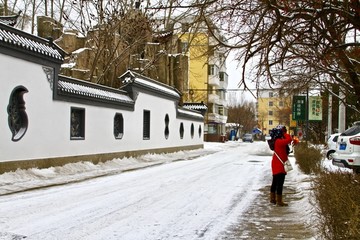 雪后街道