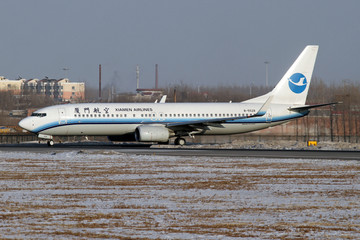 厦门航空飞机滑行