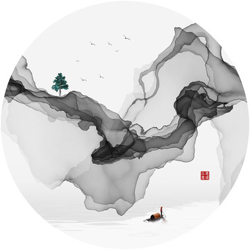 意境山水裝飾畫