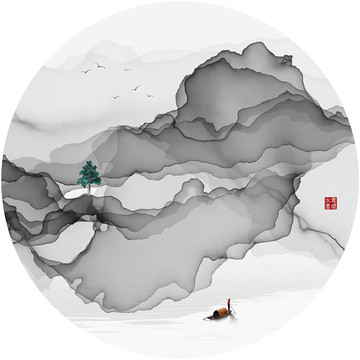 意境山水裝飾畫