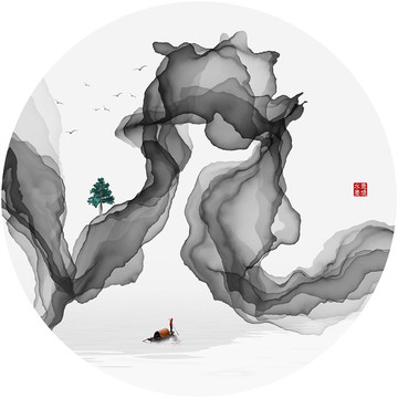 意境山水裝飾畫(huà)