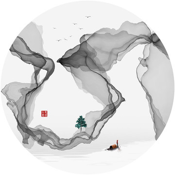 意境山水裝飾畫