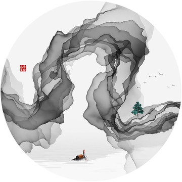 意境山水裝飾畫(huà)