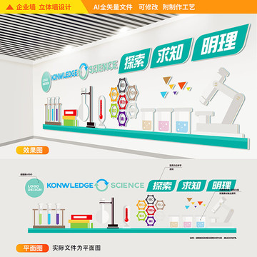 實(shí)驗(yàn)室科學(xué)文化立體墻
