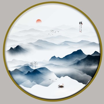 山水风景画