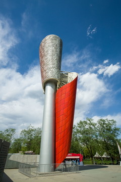 北京奥运会火炬雕塑