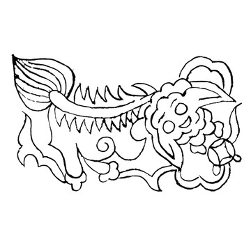 獅戲珠紋