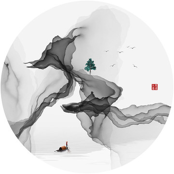 水墨裝飾畫