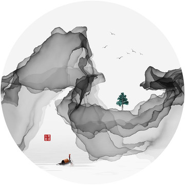 巨幅山水畫(huà)