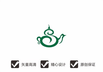 茶壶茶叶葫芦logo