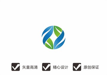 树叶农业logo