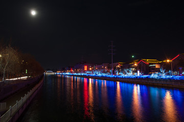 通惠河畔夜景