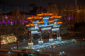 通惠河畔夜景