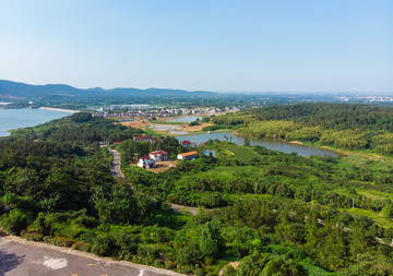 丘陵水库航拍