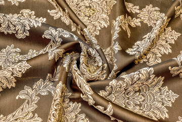 棕褐色窗帘布纺织品背景