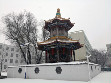 雪中魁星楼