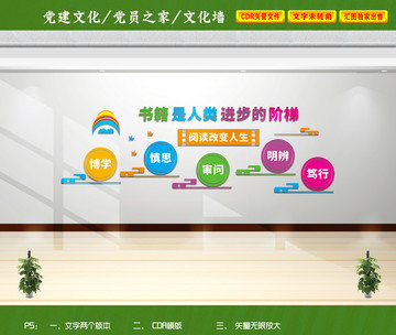 圖書室文化墻