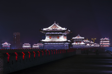 大同古城楼夜景