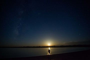 星空湖面