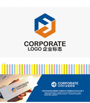 FJ字母logo