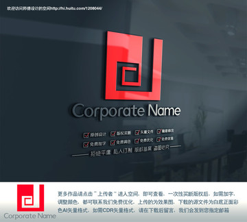 J英文字母标志logo