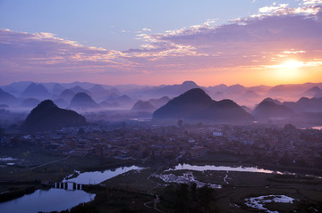 青龙山日出