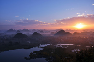 青龙山日出