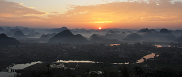 青龙山日出