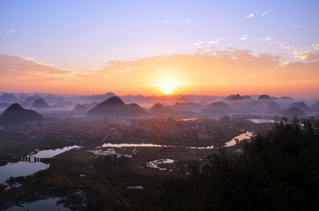 青龙山日出