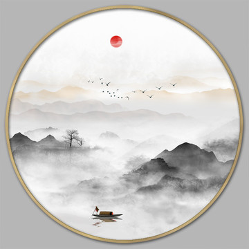 山水裝飾畫