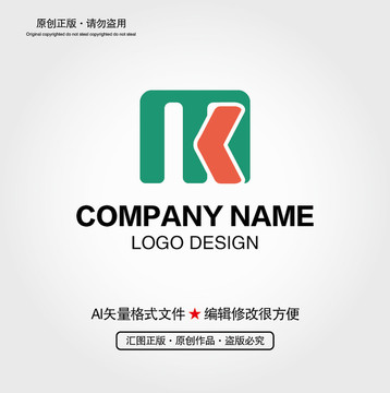 MK字母LOGO