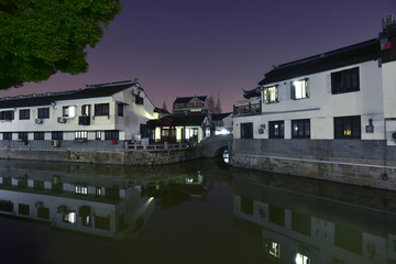 上海罗店古镇夜景