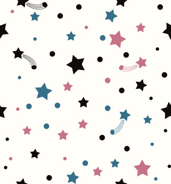 星星流星圓點(diǎn)背景墻
