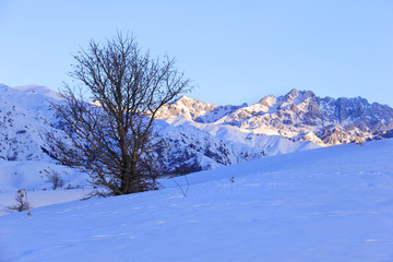 冬季雪山