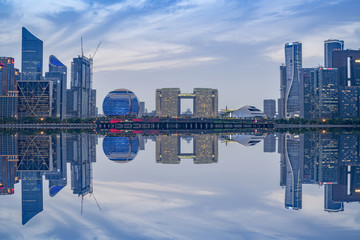 杭州钱江新城夜景