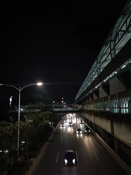 大运地铁站夜色夜景