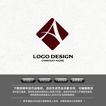 極簡(jiǎn)大氣LOGO字母A
