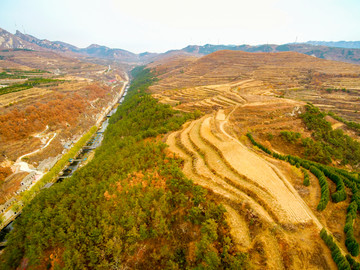 航拍海阳地雷战旅游景区